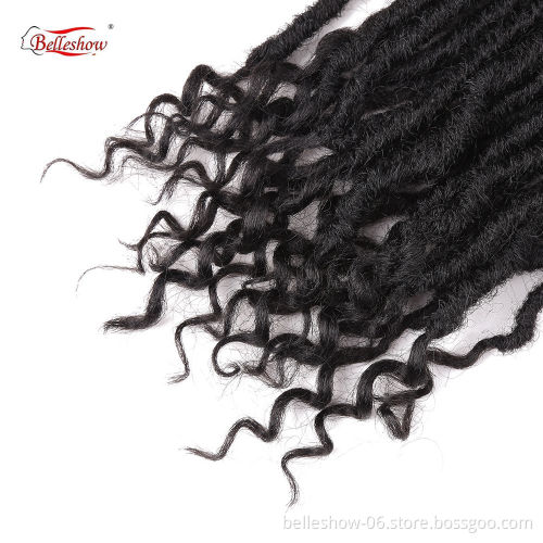 Hot sell synthetic fashion crochet hair SOUL GODDESS 20inch low temperature flame retardant silk ombre faux dreadlocks hair